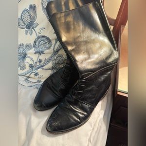 Vintage 1980’s Charles David Riding Boots; Italian leather